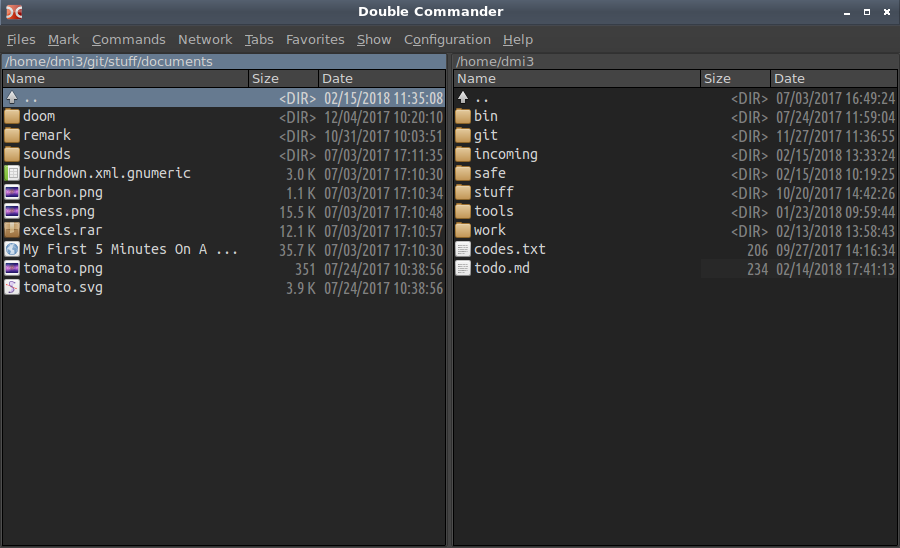 linux double commander connect to nas