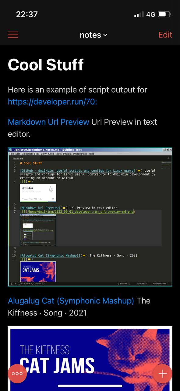 Markdown Notes On iOS