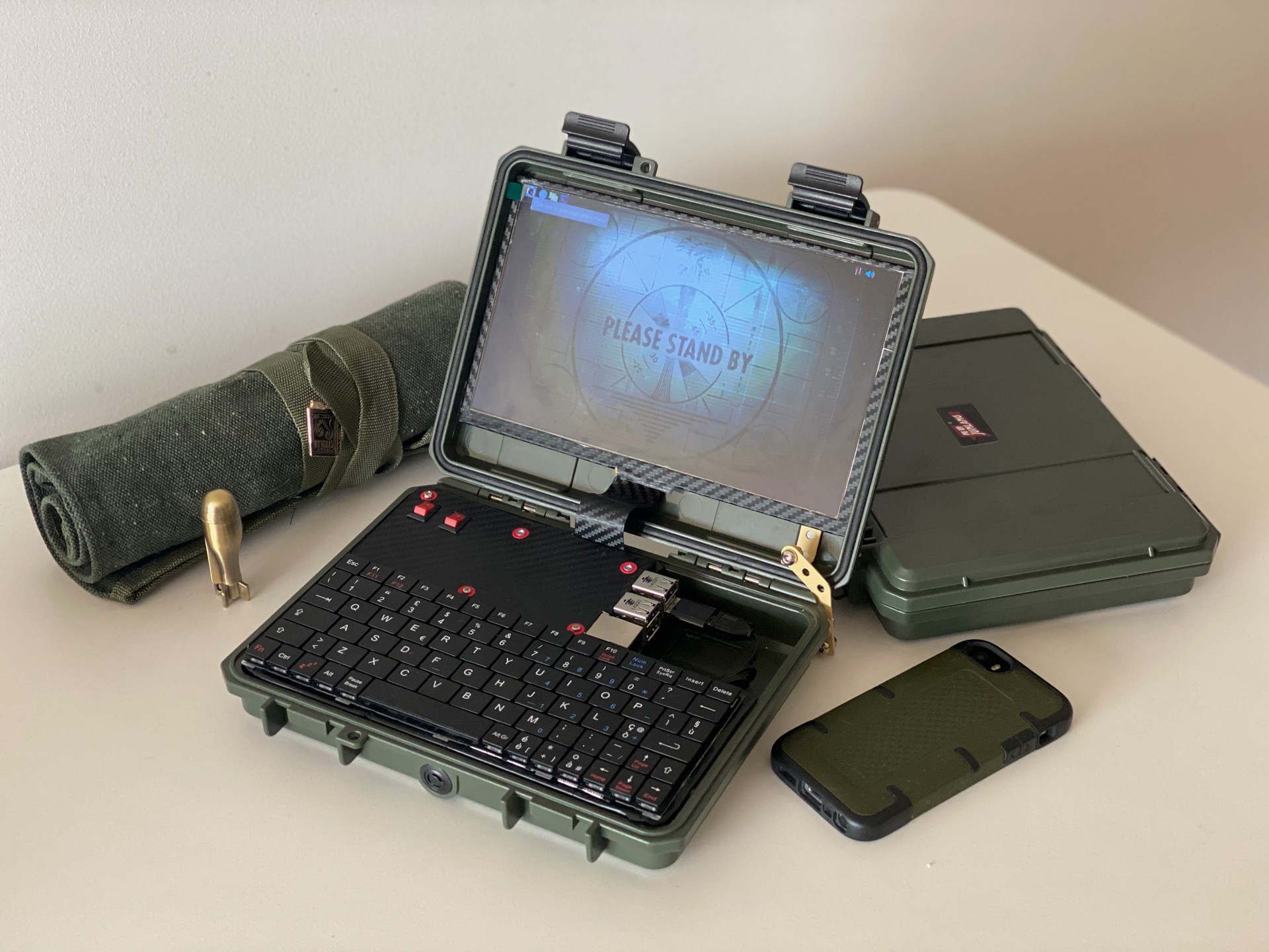 Raspberry Pi Laptop and other militarish stuff