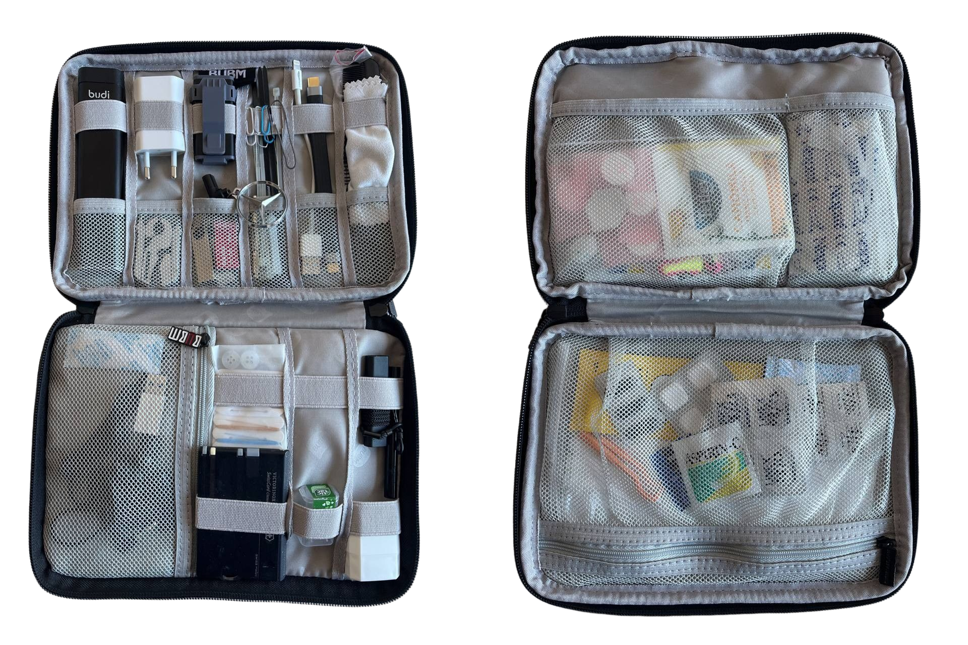 Portable travel bag double layer